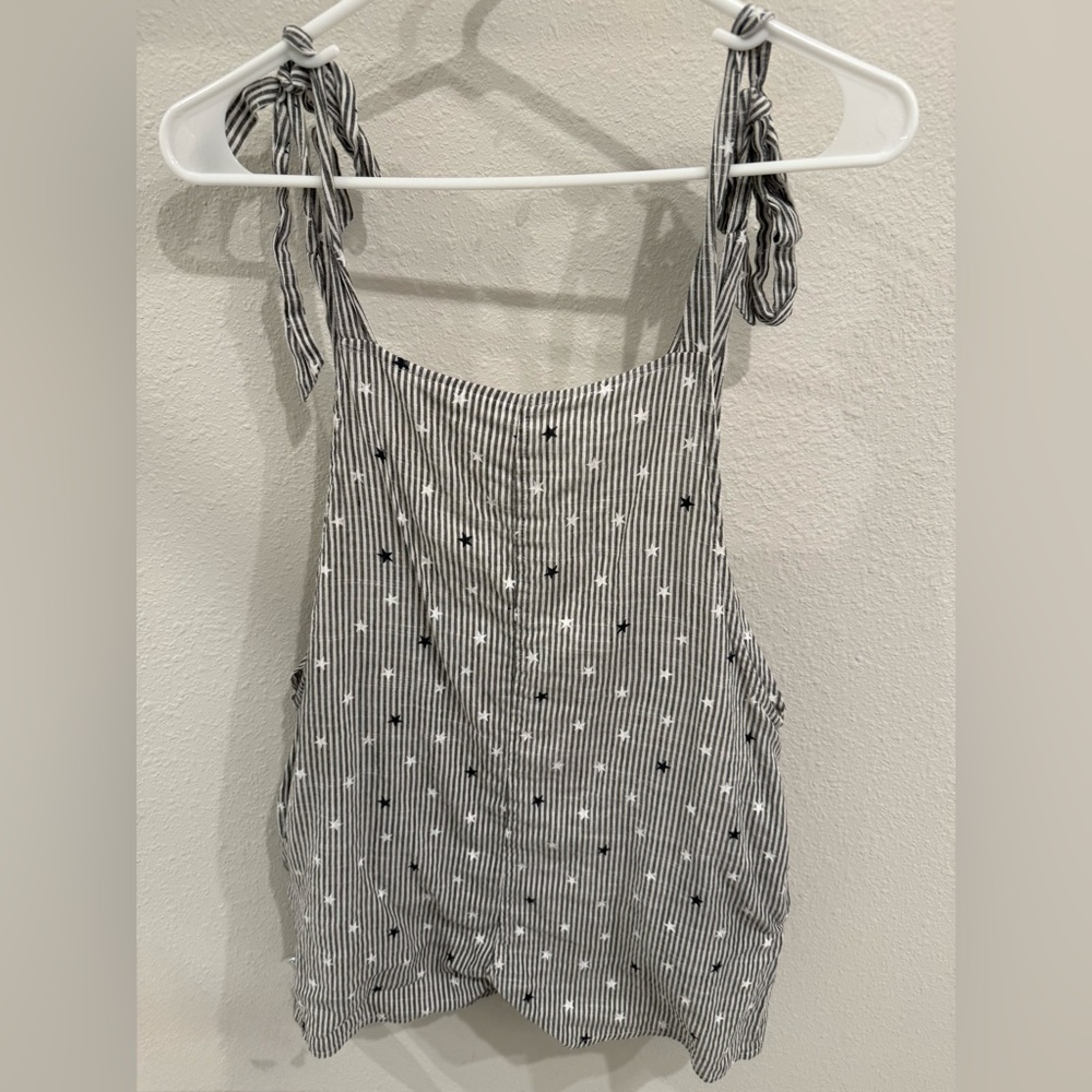 Striped Black and White Women's romper
